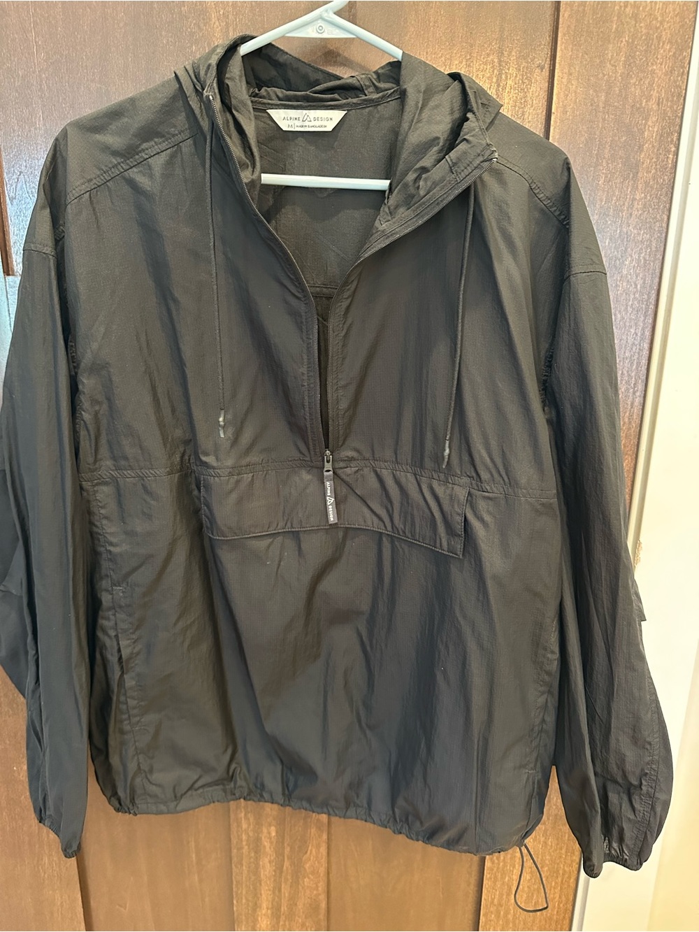 Alpine Design Women’s Black Windbreaker Pullover Jacket